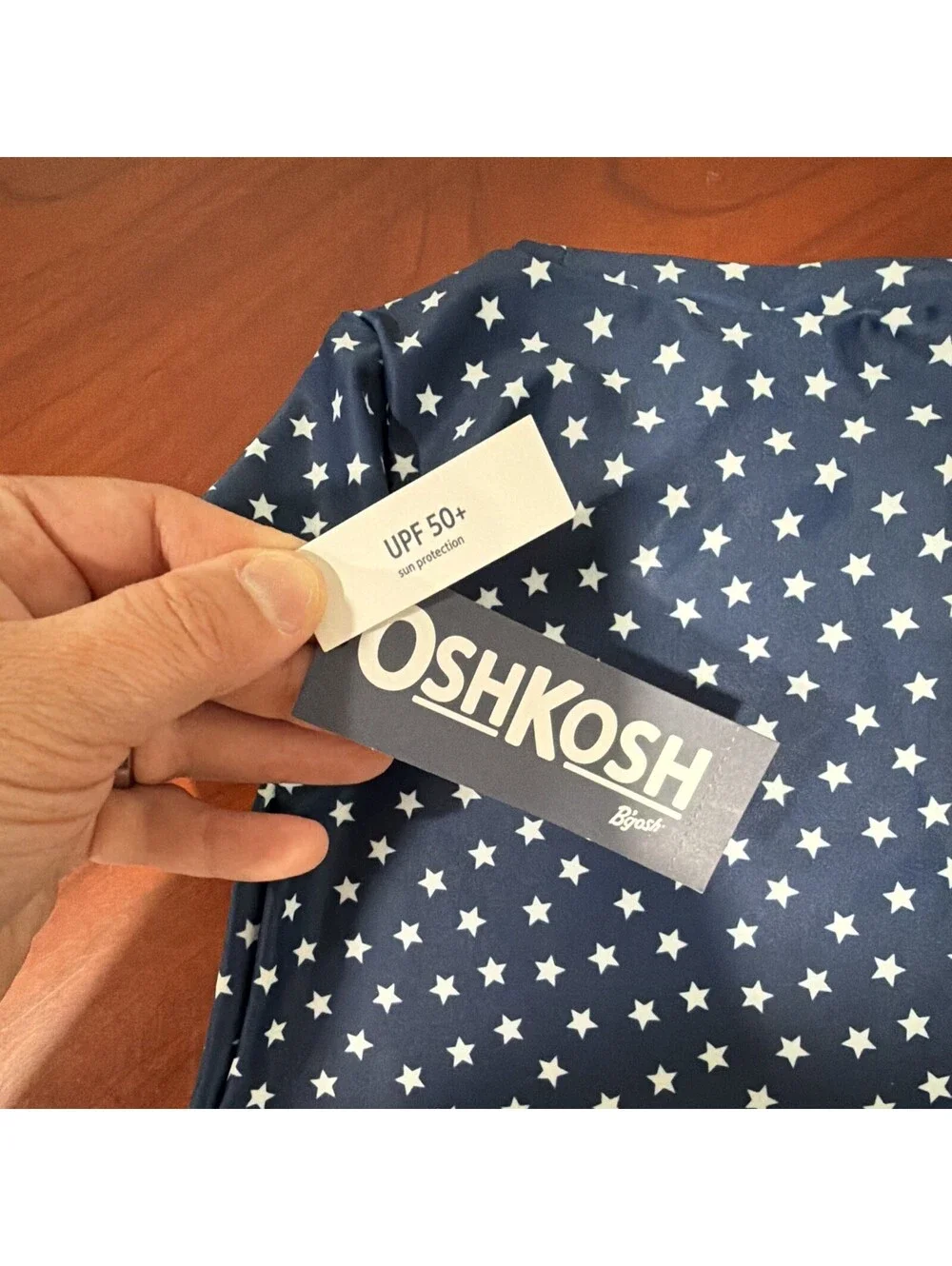 OshKosh B'gosh Baby 3-Piece Star Print Swim Set with UPF 50+ Protection, Size12M